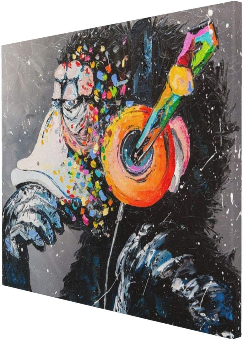 愉快なチンパンジー♪ カラフルアート 楽しい毎日のお部屋のインテリア