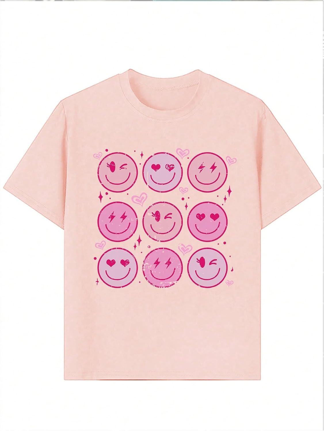 WDIRARA Girl's Cute Graphic T Shirts Crew Neck Short Sleeve Tee Top - Image 5