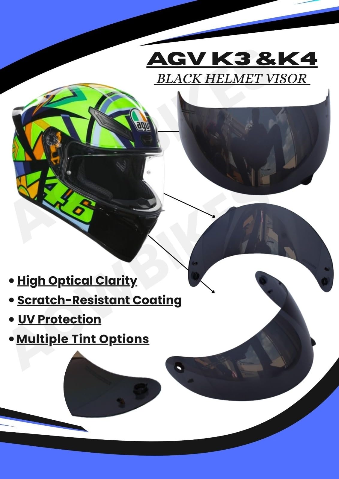 agv k3 k4 visors PA K3/k4 Helmet Visor Glass- Black Car & Motorbike Black Widow 25 A Provides 100% protection against PATAGONIA COLOR:BLACK W/BLACK __label:Best Seller