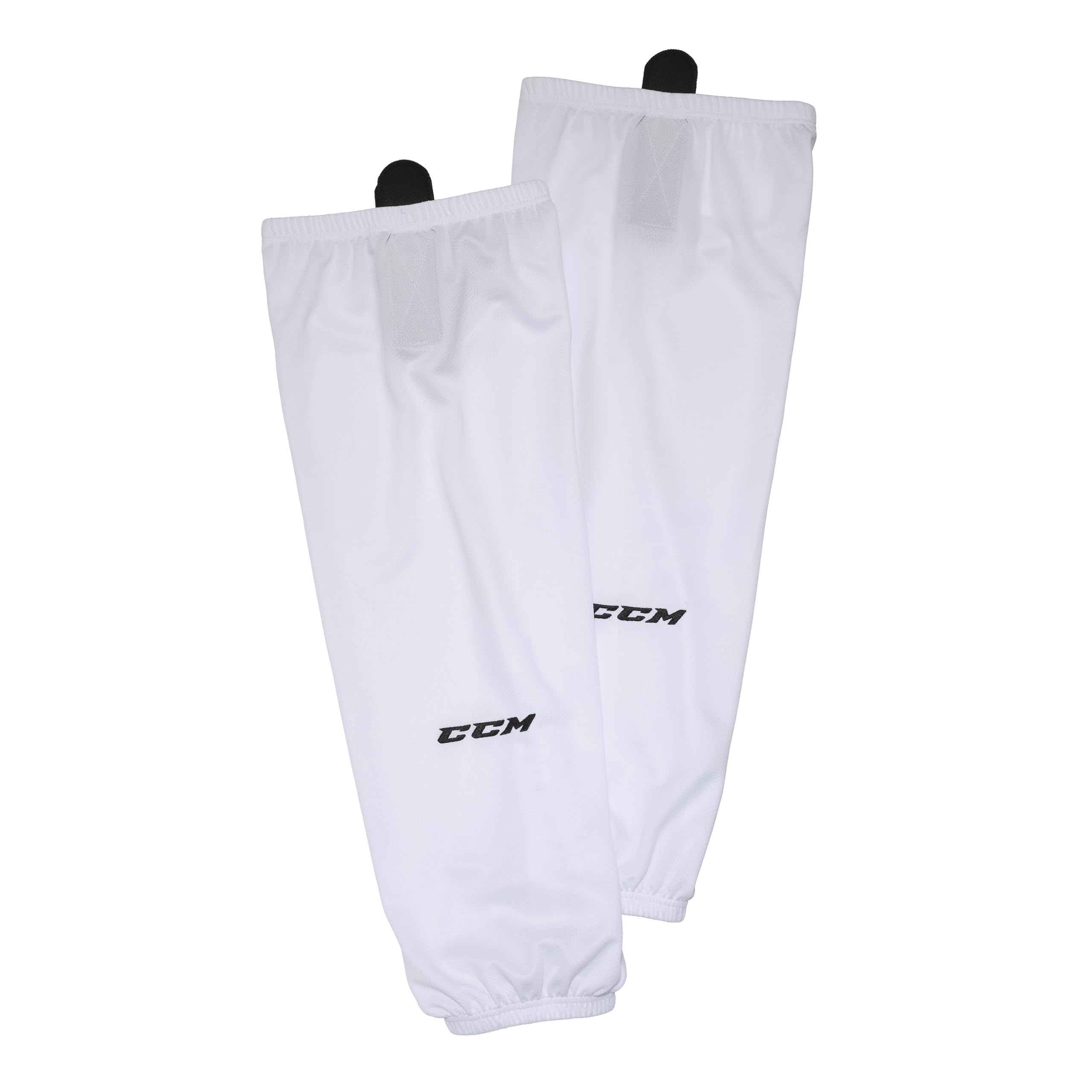 CCM Hockey SX5000 Series Solid Color Dry Fit Tube Practice Ice Hockey Socks, White, Large