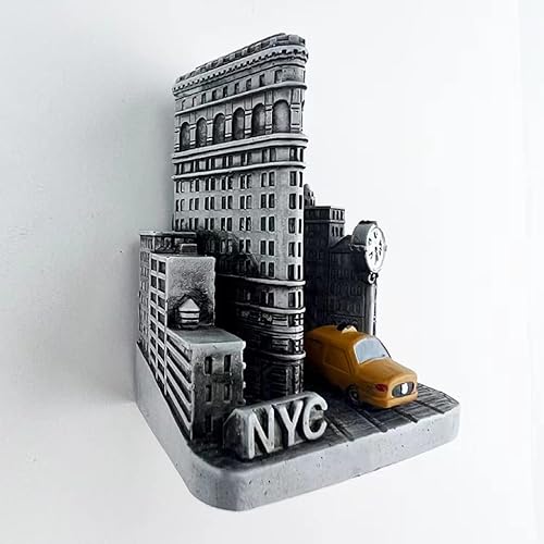 Miniatura 4 de Imán de nevera 3D de Estados Unidos, regalo de recuerdo, resina hecha a mano, imán de nevera de Nueva York, colección de decoración para el hogar y