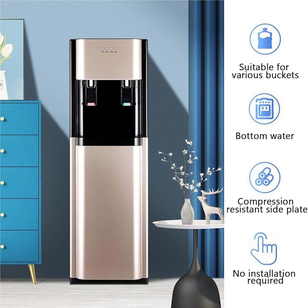 Dispenser d'Acqua A Caricamento dal Basso, Dispenser per Refrigeratore d'Acqua Calda E Fredda 3 in 1, per Casa, Ufficio, caffè, Bar, Dormitorio Uso Commerciale,002,Warm