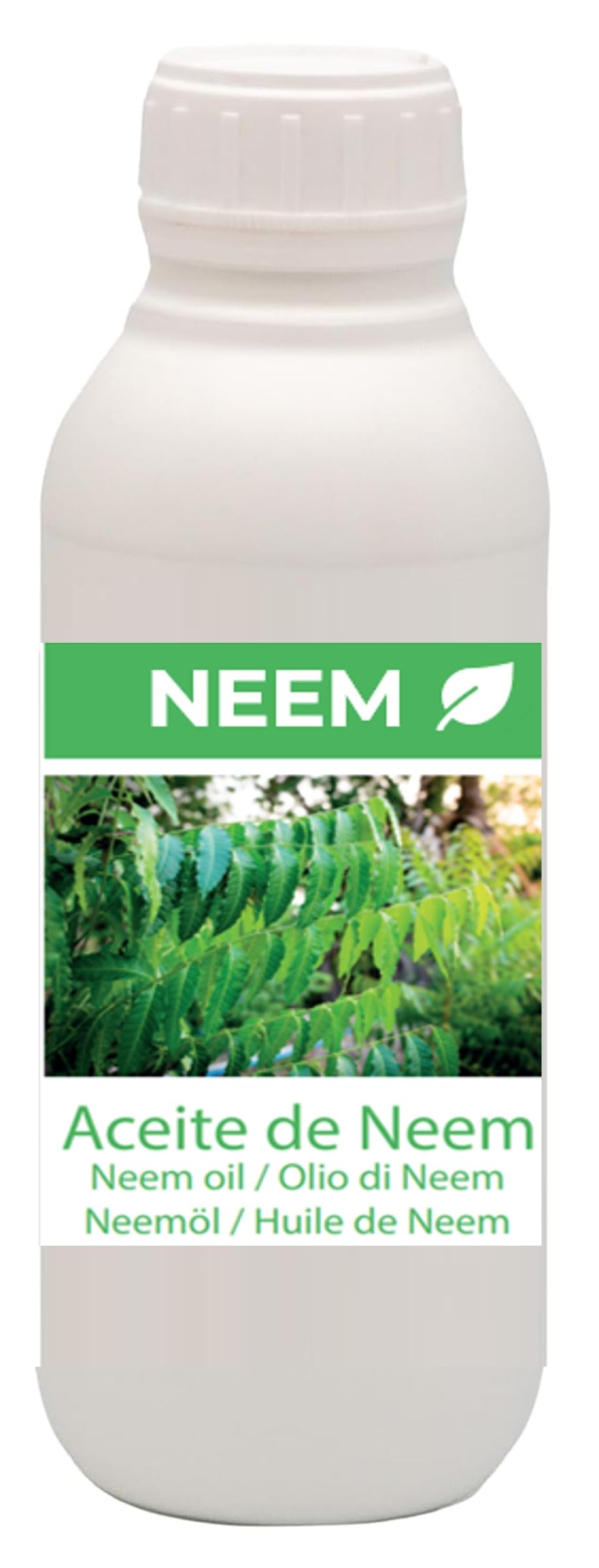 Aceite de Neem 1 Litro - 100% Puro - Virgen y Natural - Prensado en frío - Múltiples Usos: para Plantas y Hogar - Extracto de Neem Protector Natural contra Insectos y Plagas - Máx Concentración