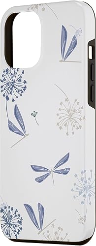 Miniatura 2 de Funda para iPhone 12 Pro Max con diseño de libélula, color azul, lavanda, color beige