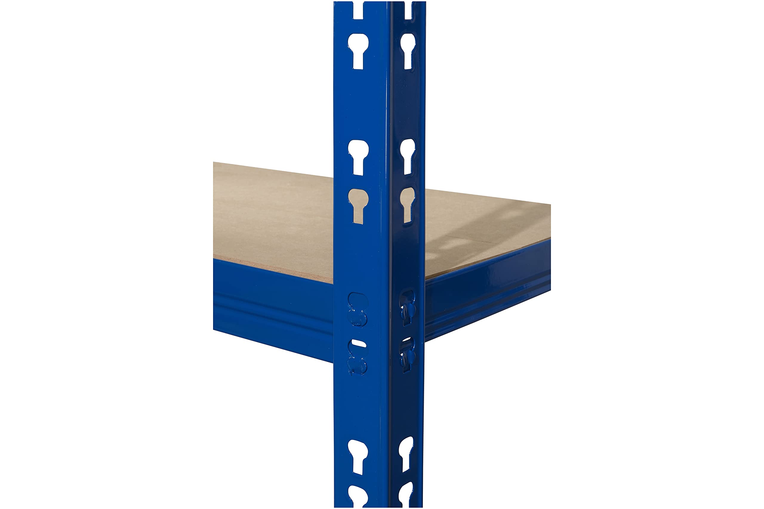 Schwerlastregal 179x100x60 cm blau 5 Böden 175 kg