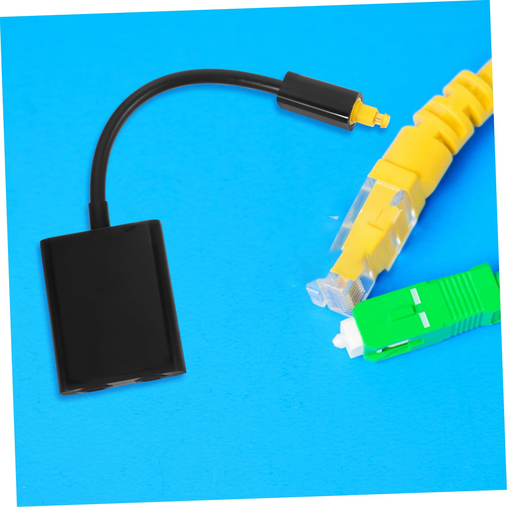 Artibetter 3piezas Divisor Óptico De Audio Digital Adaptador De Audio Conexión Óptica Compatible TV y DVD Color Negro para Distribuir Sonido Dispositivos Simultáneamente