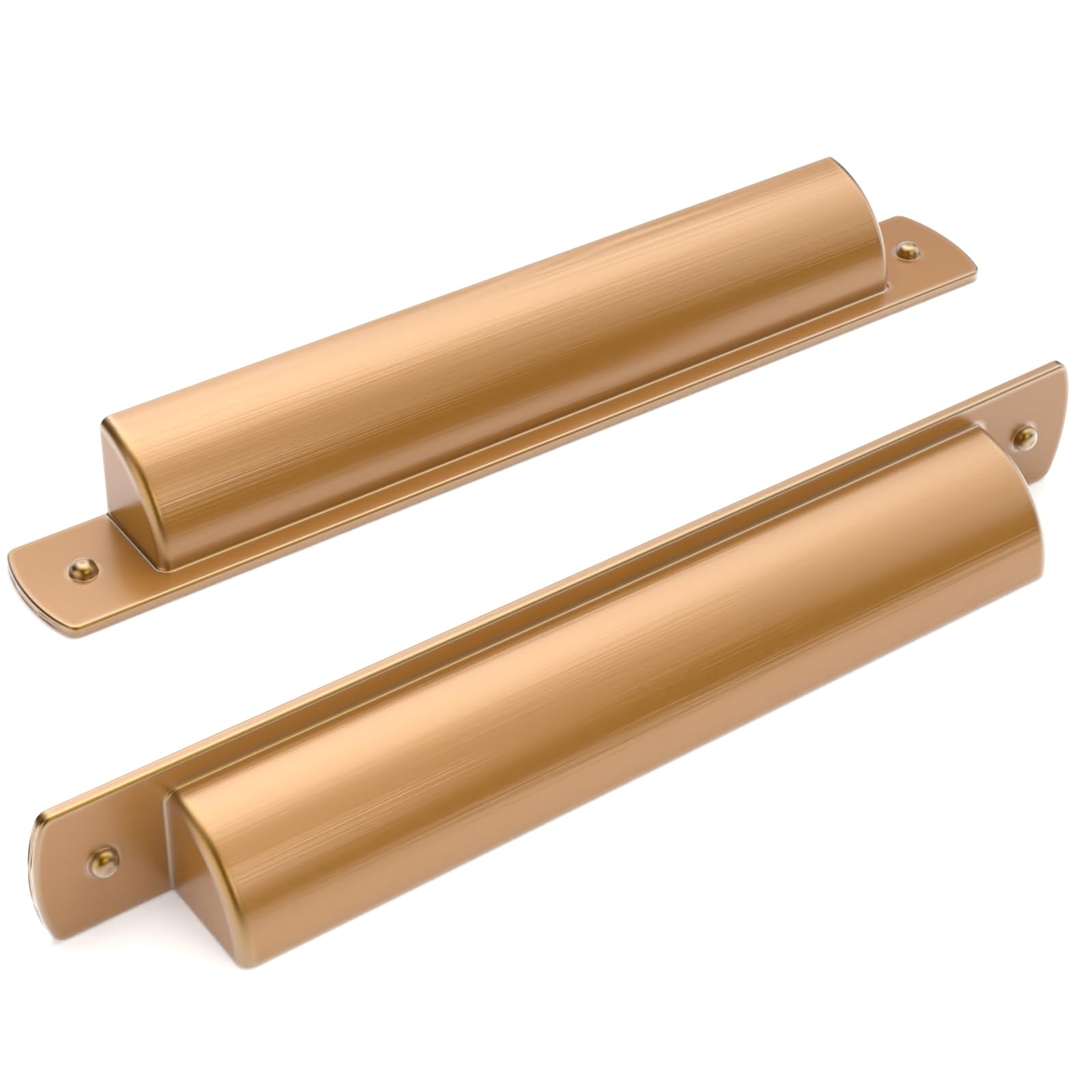 Asidrama 10 Pack 5 Inch(128mm) Champagne Bronze Kitchen Cabinet Handles, Cabinet Cup Pulls Kitchen Cabinet Hardware for Cupboard Drawer Handles Dresser Pulls