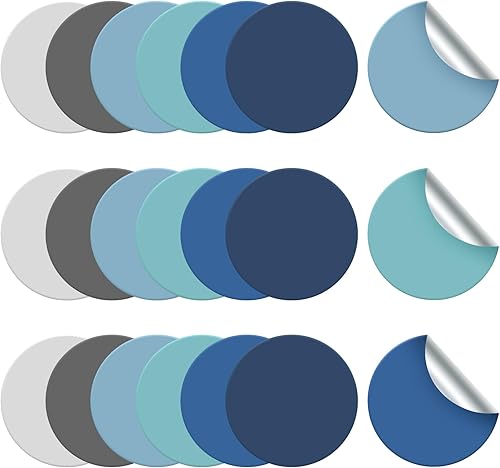 Miniatura 1 de Tinlade 240 calcomanías de vinilo autoadhesivas multicolor para colocar en el aula (5 pulgadas, color fresco)