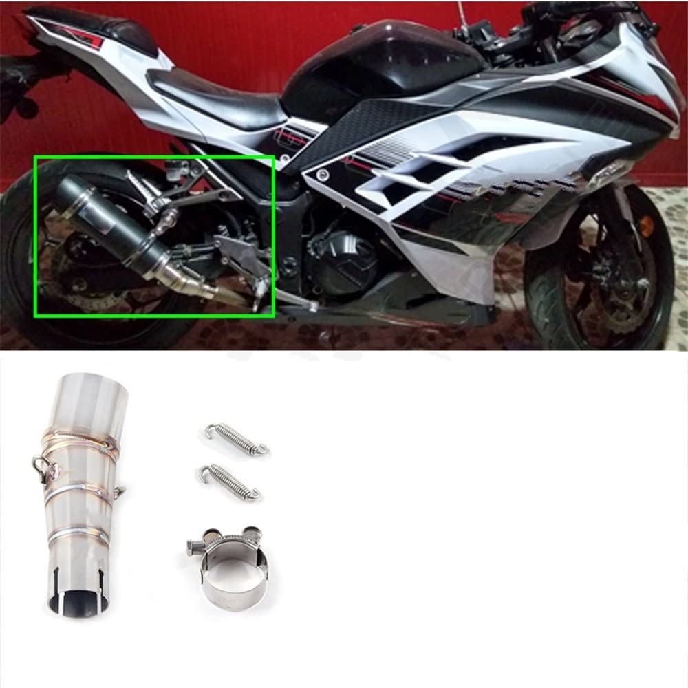 Motorrad Endschalldämpfer Slip On Für Z250 2008-2015 Für Ninja 300 2013-2016 Für Ninja 250R 2008-2012 Auspuff Motorrad Auspuff Mittelrohr Motorrad Auspuff Mit
