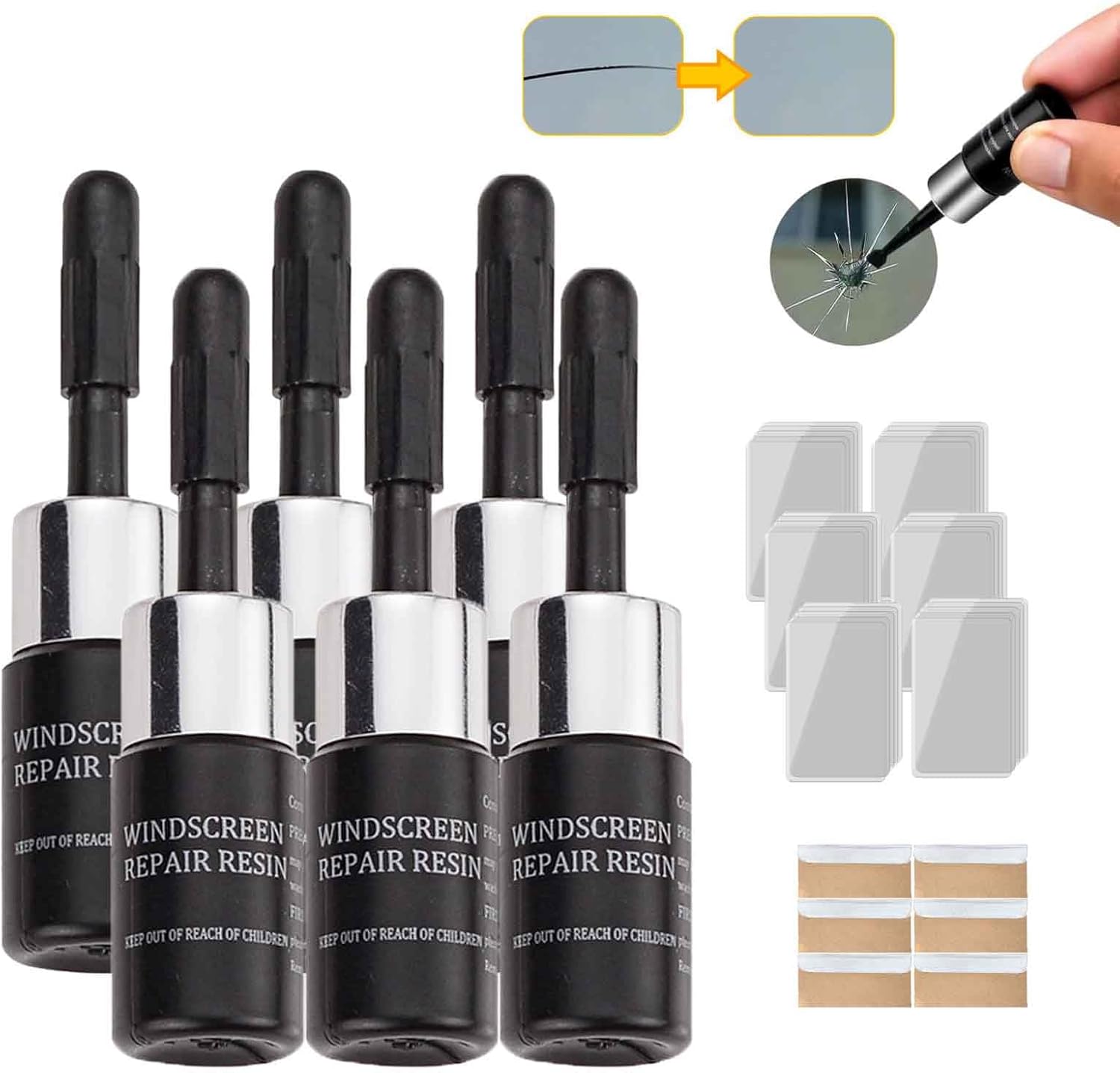 Balconfoster Cracks Gone Glass Repair Kit, Windshield Crack