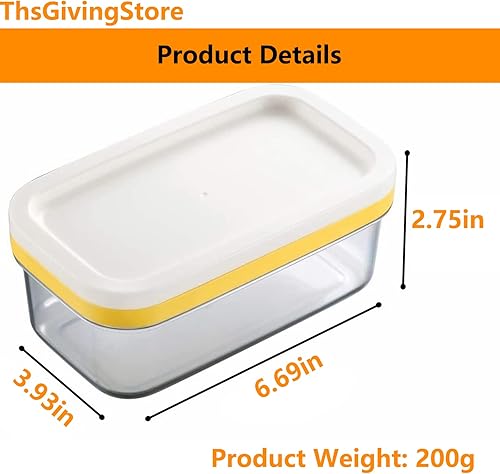 Miniatura 2 de Mantequillera con tapa y red de corte, recipiente de mantequilla de silicona hermético transparente 2 en 1 para cortar y almacenar, platos de queso
