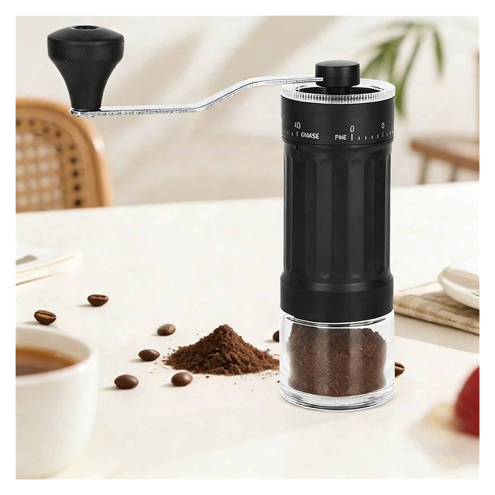 Compatibile con macinacaffè manuale a manovella, 40, regolazione ingranaggio, nucleo di macinazione in ceramica, casa