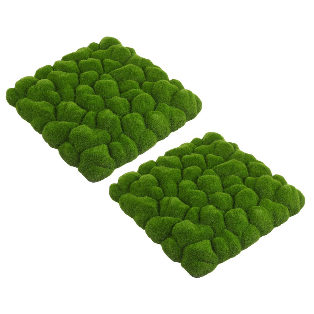 2 Piezas de Paneles de Musgo Artificial para Adorno de Pared Construcción Resistente y Textura de Vellón Verde para Uso Versátil y Escenario Natural en Bodas