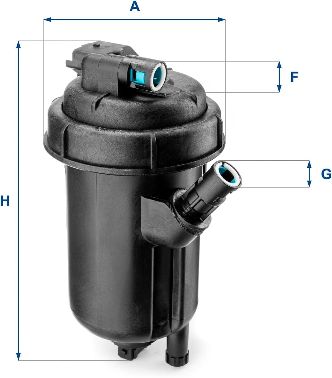 UFI Filters, Filtro Gasolio 55.125.00, Filtro Carburante per Ricambio, Adatto ad Auto, Applicabile su Diversi Modelli Opel, Saab e Vauxhall