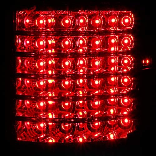 AKKON - For 2004-2008 Ford F150 F-150 Black Smoke Projector LED Headlights + Full LED Tail Lights Pair Set