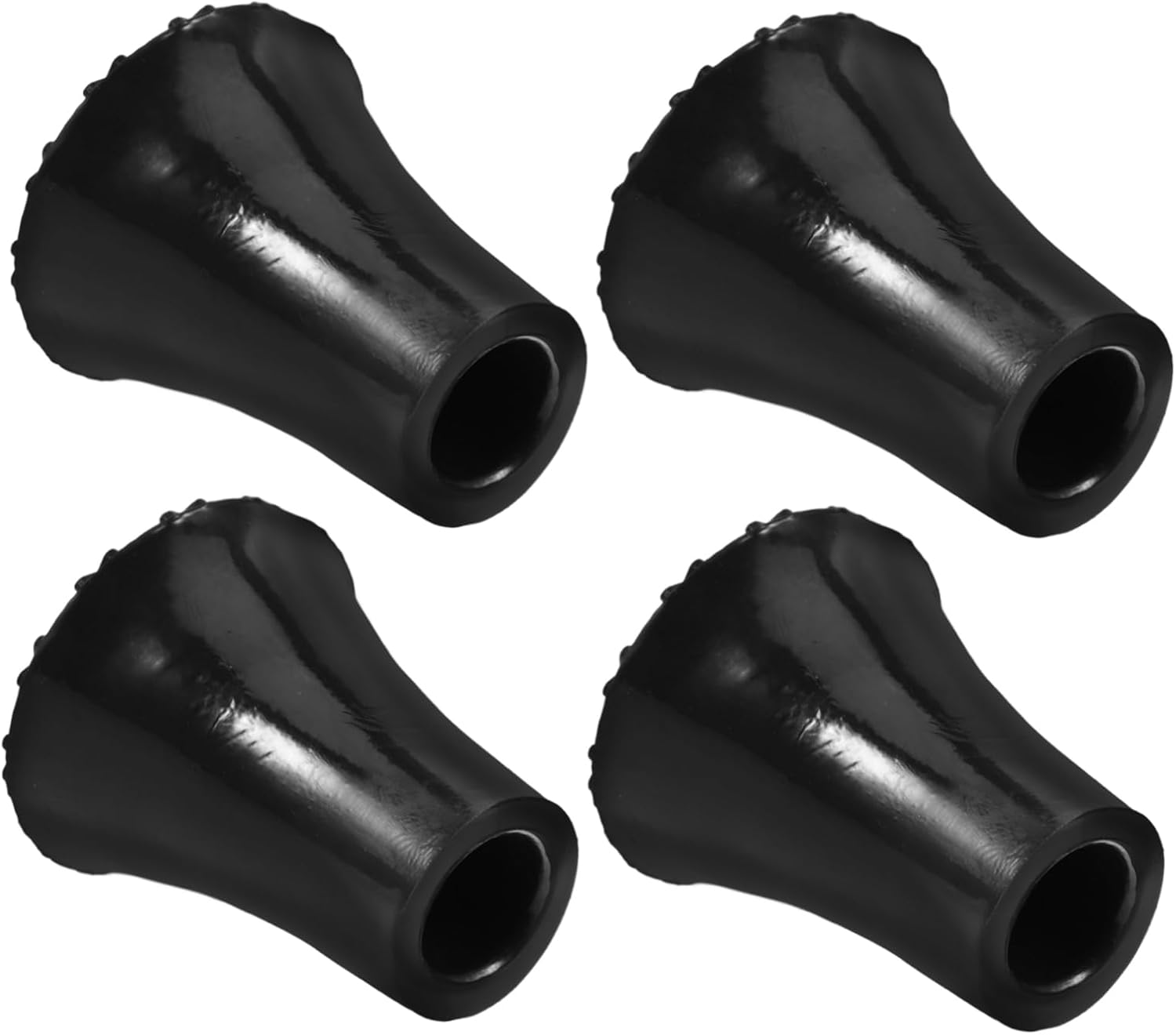 CALLARON 12pcs Nonskid Cane Tips for Stability Trekking Pole Foot Protectors Shock Absorbing - Pads for Crutches and Walking Sticks Easy Installation Lightweight Design