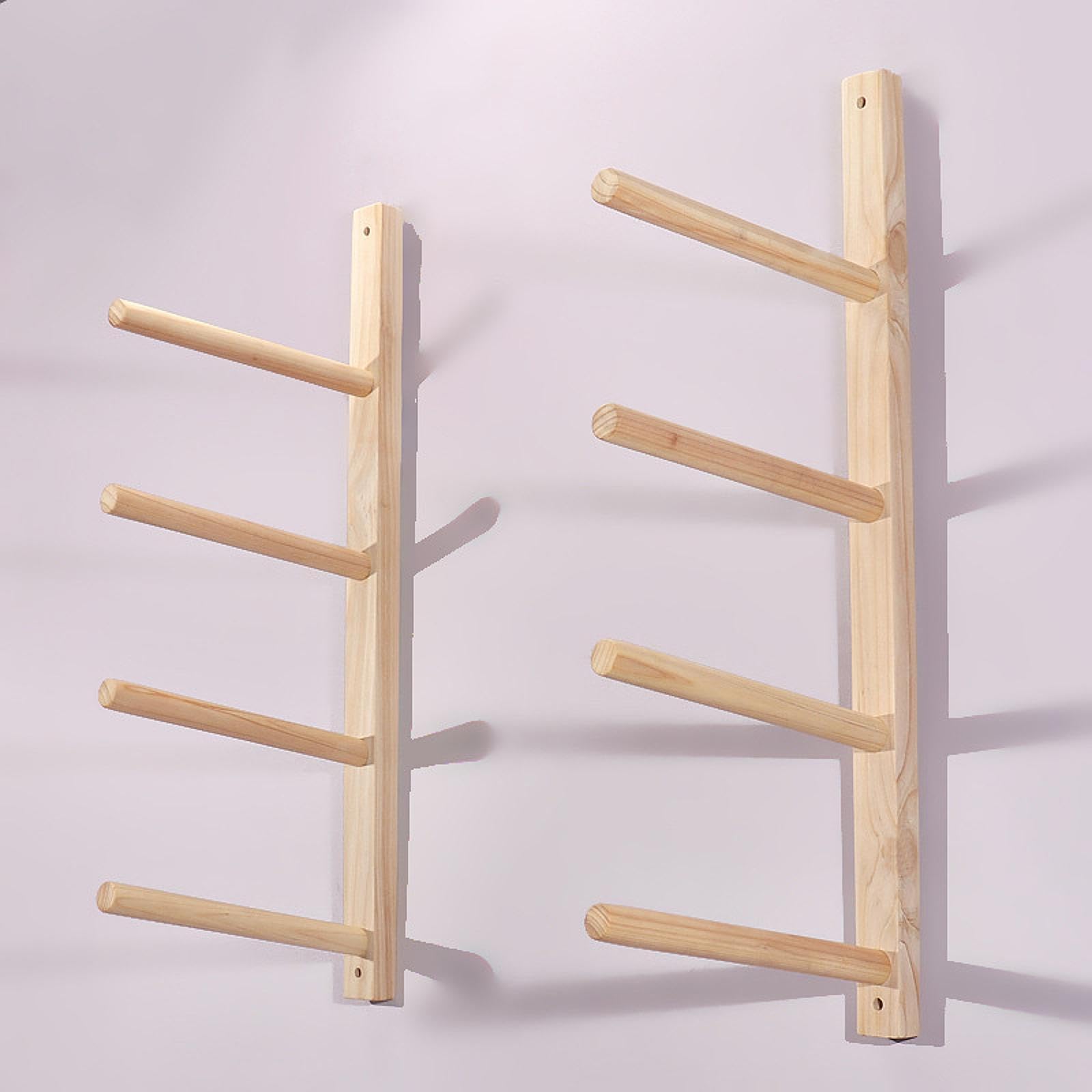 Lot De 2 Supports De Rangement En Bois Pour Tapis De Yoga, Support