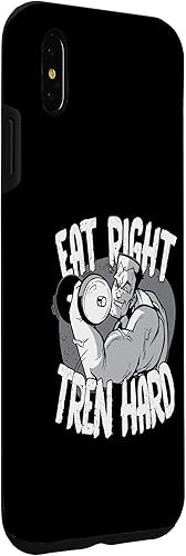 Miniatura 3 de iPhone XS Max Eat-Right Tren Hard - Funda para fisicoculturismo de gimnasio anabólico