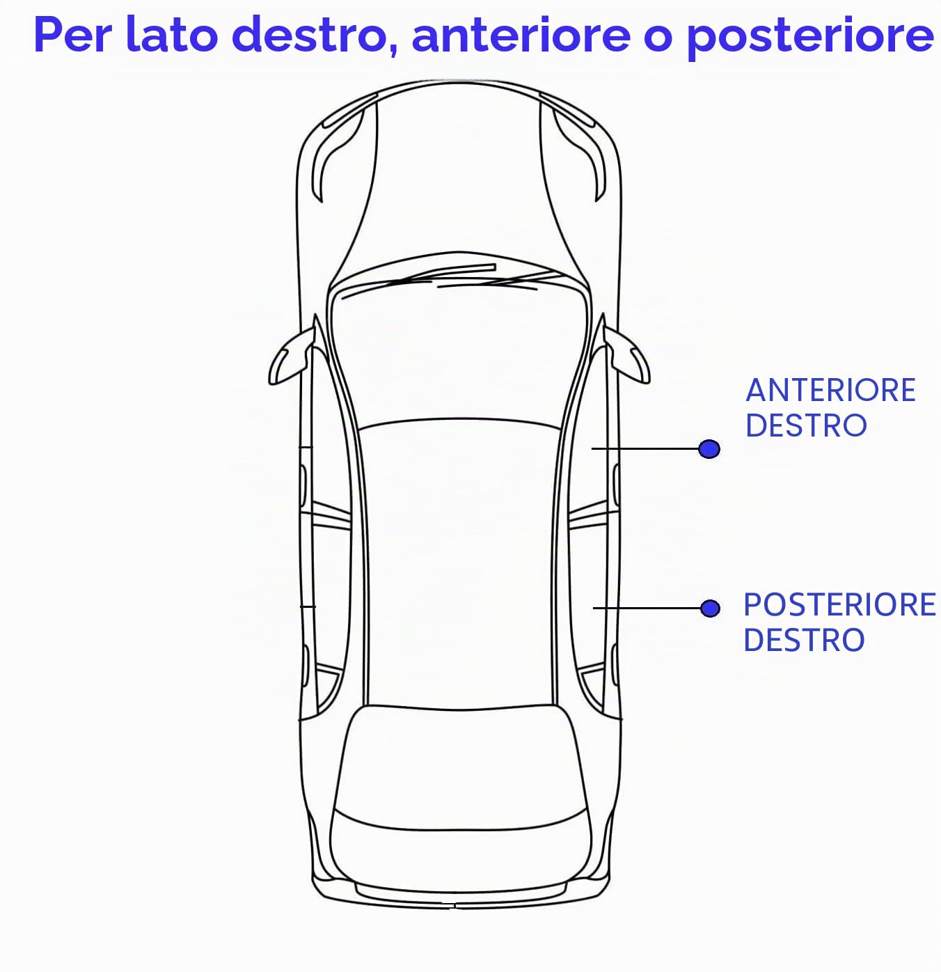 Twowinds Maniglia Porta 51417230850 Compatibile con BMW E90 - Destra Nero