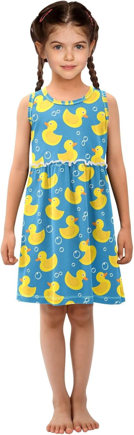 Girls Tank Dress Little Girl A-Line Sundress Sleeveless Dress Summer Dresses 2-8Y - Image 2
