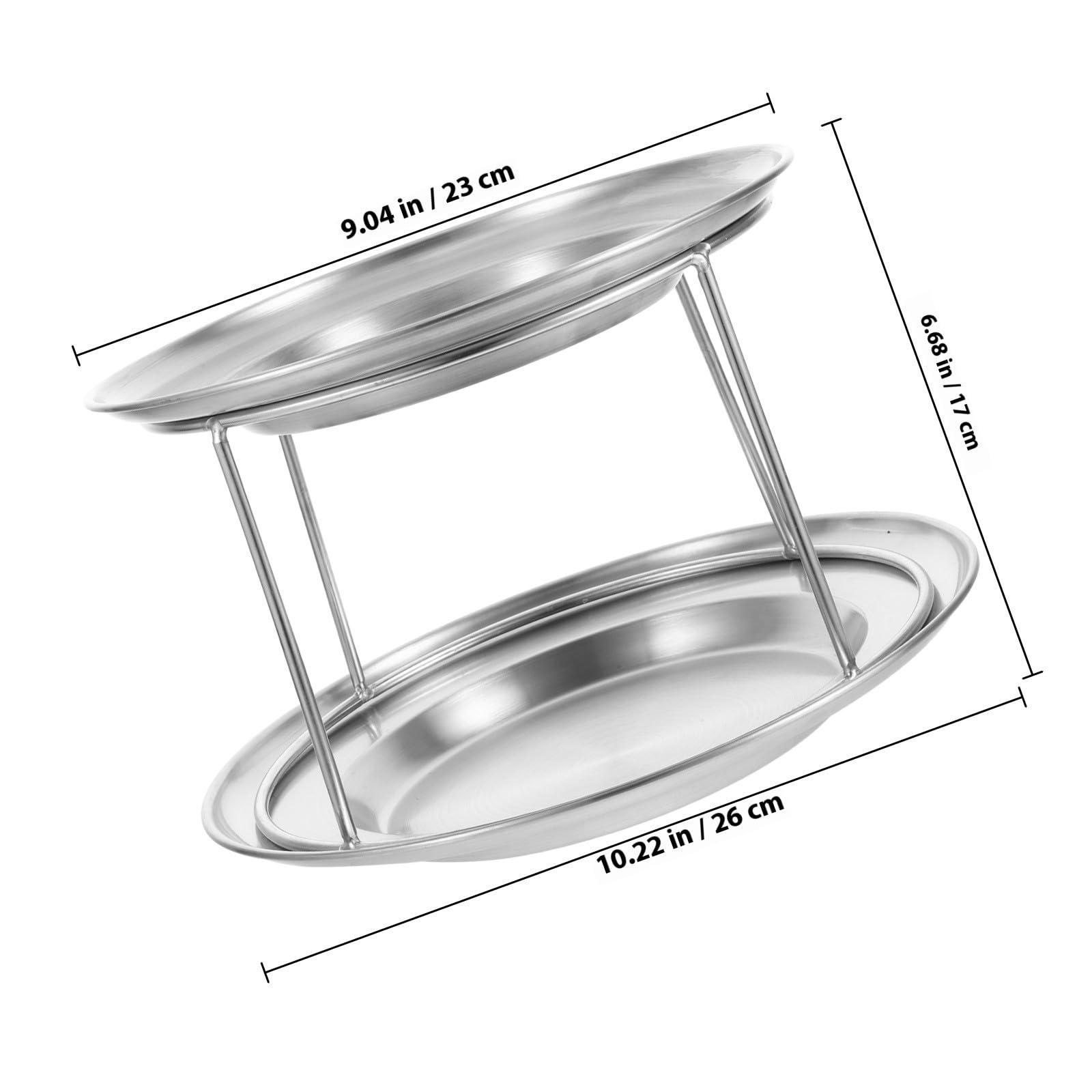 Gatuida Puesto de Mariscos de Doble Capa, Acero Inoxidable, Torre 23 CM