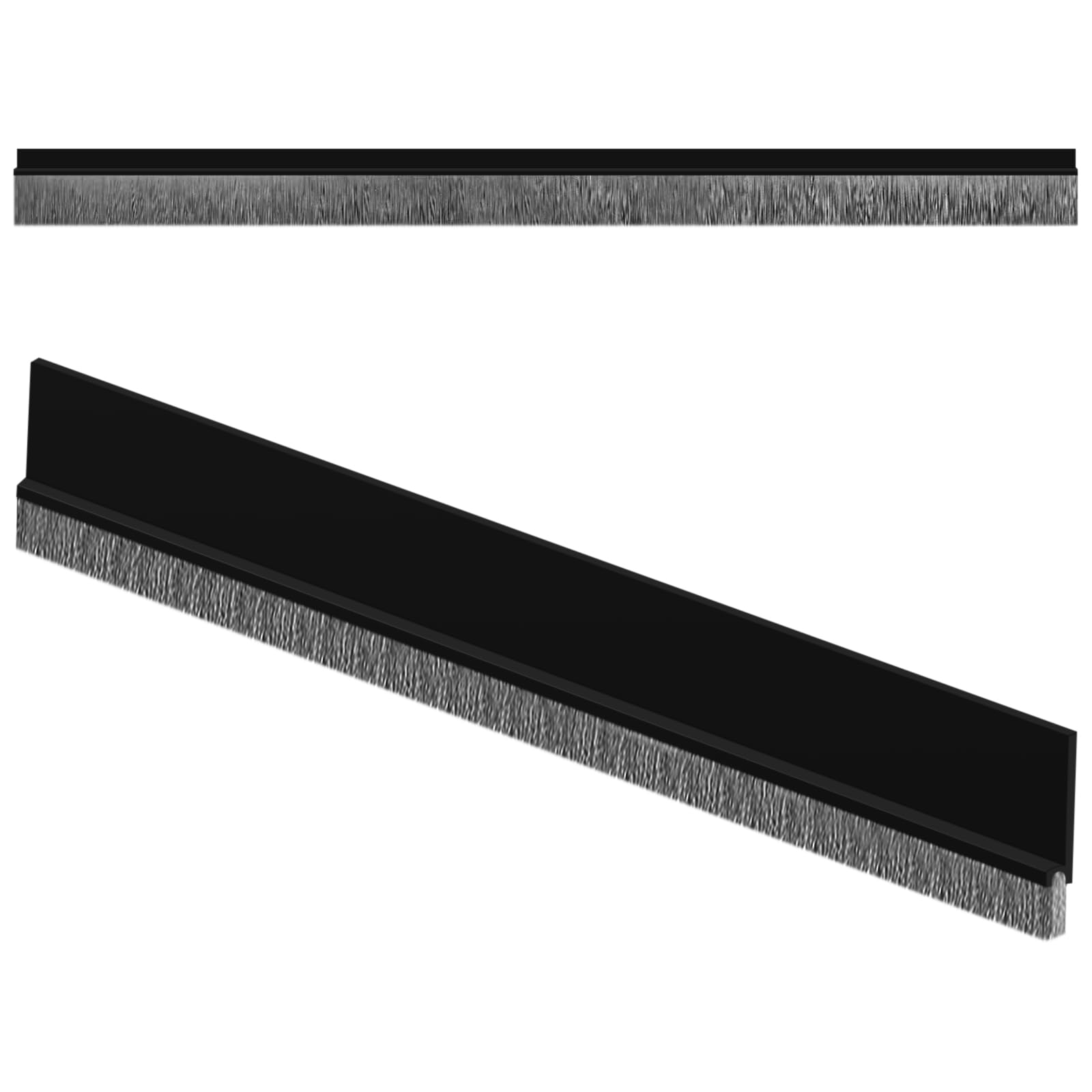 Burlete Autoadhesivo para Puertas de Entrada de 100 cm, Aislante Acústico y Cortavientos para Puertas Interiores y Frontales (Negro)
