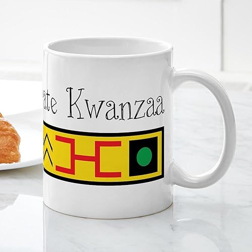 Vista 121 de CafePress Kwanzaa Principles - Taza de café de cerámica, taza de té, 11 onzas