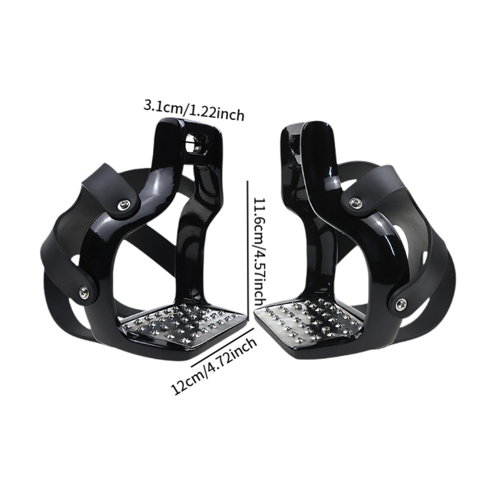 Amagogo Estribos para Montar, estribos ecuestres Antideslizantes Aluminio Calidad para Silla Montar Caballo para Actividades al