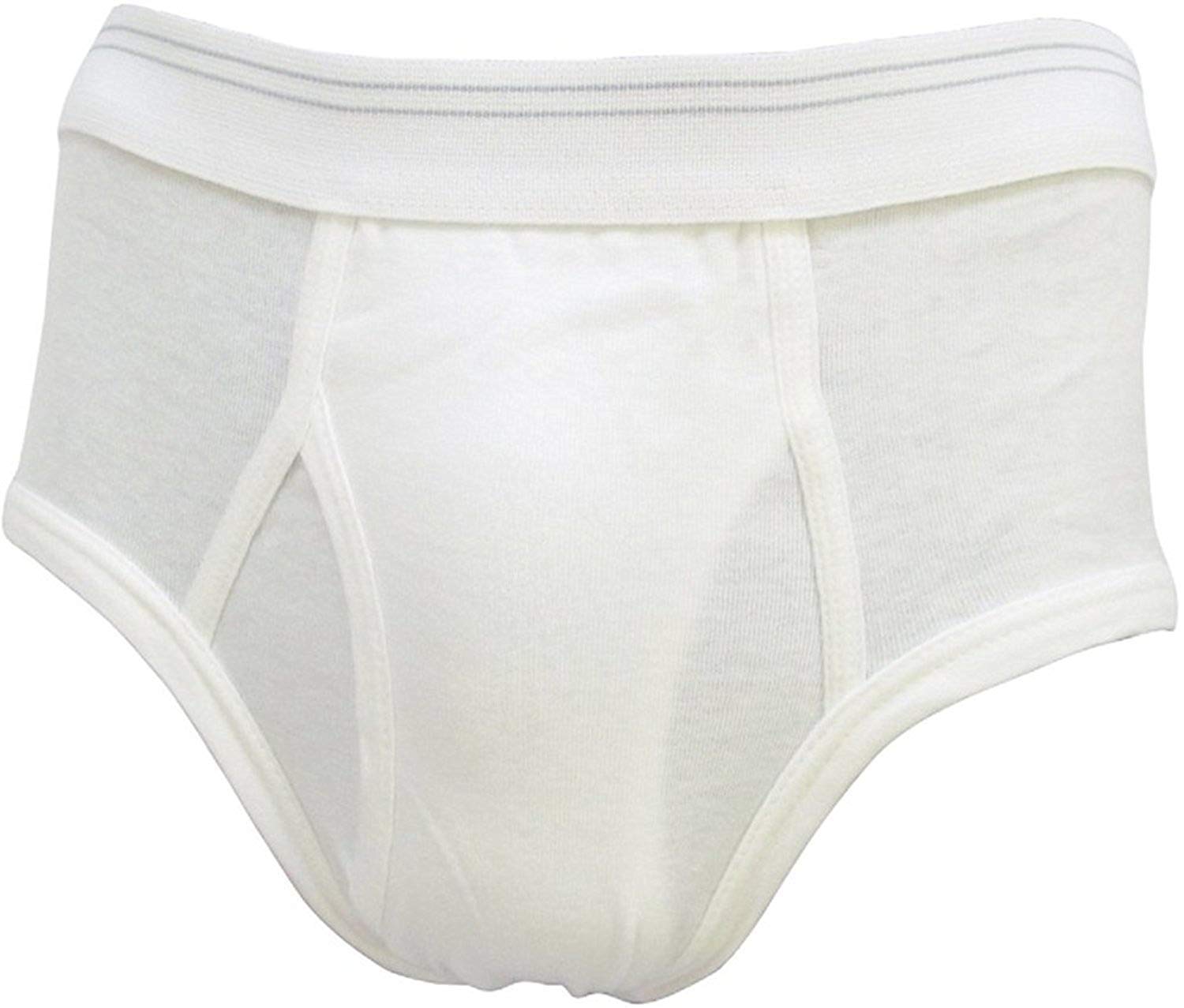 Kirkland Signature Brand Six Pack MidRise Men's Briefs (32, White) for
