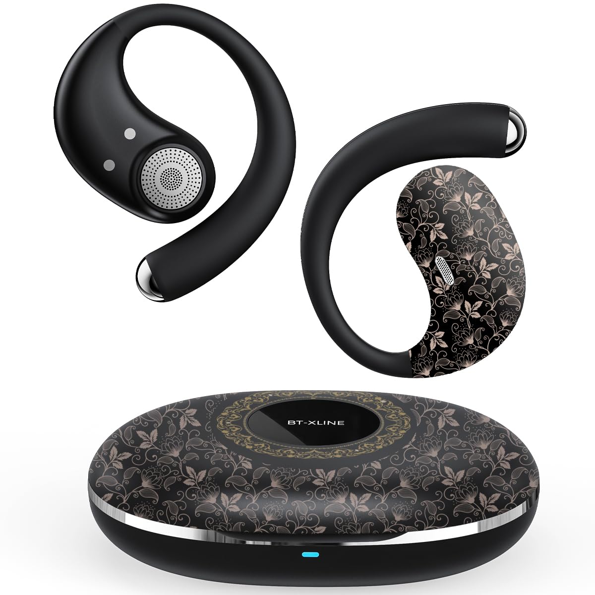 Micool Écouteurs ouverts Bluetooth 6.0, écouteurs à clipser sans fil avec 36 heures de lecture, écouteurs mains libres antibruit, écouteurs de sport confortables pour la course, la gym et les voyages