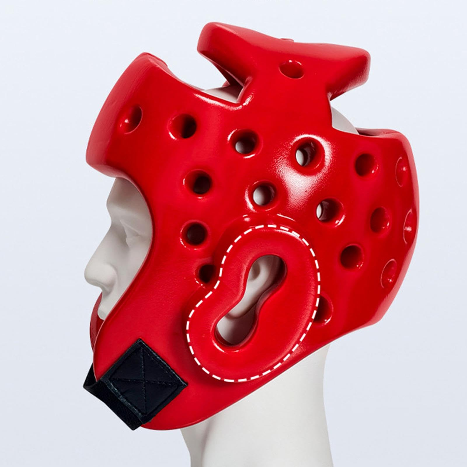 Équipement de Protection Taekwondo 6 Pièces, Plastron et Casque Renforcés pour Combat et Entraînement, Kit de Sécurité Arts Martiaux avec Sac de Transport, Équipement Professionnel, Rouge