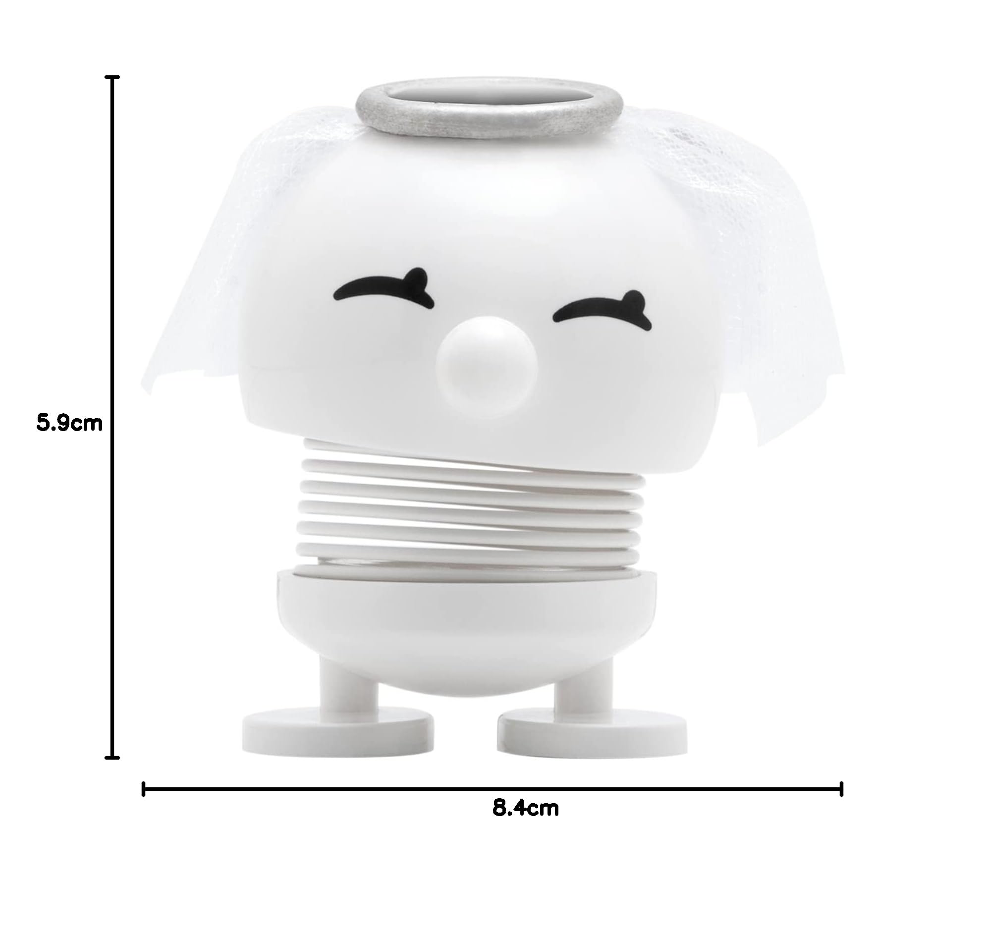 Hoptimist Brautpaar Figuren, Schöne Hochzeits & Glücksbringer Deko für Draußen und Drinnen, Tischdeko Hochzeit Deko, Höhe Braut 7,2 cm, Höhe Bräutigam 8,4 cm