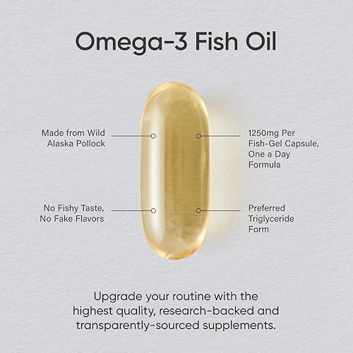 Miniatura 3 de Sports Research Aceite de pescado Omega 3 de triple fuerza, ácidos grasos EPA y DHA de abadejo salvaje de Alaska y Magteína L-treonato de magnesio