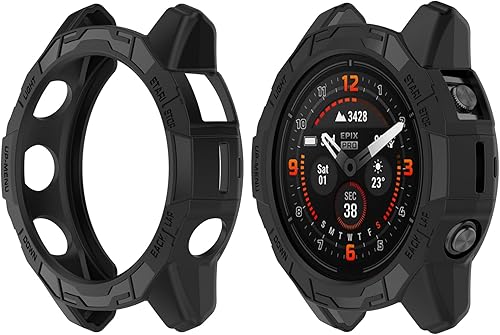 Funda compatible con Garmin EPIX Pro 1.850 inFenix 7 ProFenix7, Disscool Soft Anti Drop PC Fundas protectoras de repuesto Accesorios para Smart