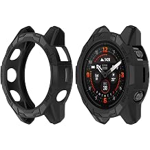Disscool Case Cover Compatible with Garmin EPIX Pro 51mm/Fenix 7X Pro/Fenix 7X, PC Lightweight Scratch Resistant Hard Replacement Protective Cases Smart Watch Accessories51mm/Black