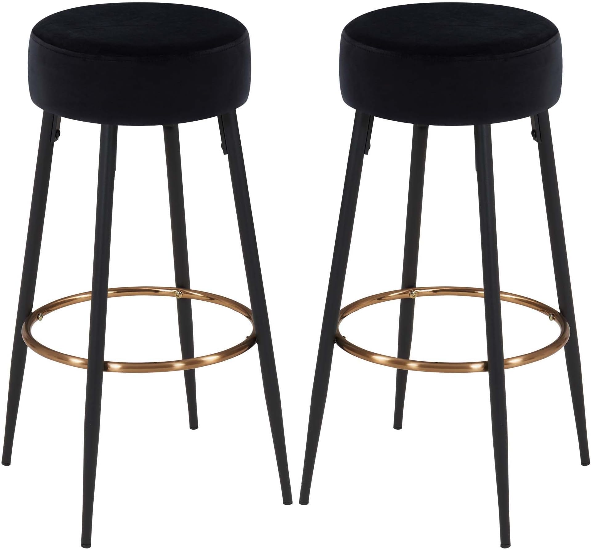 HOTOSYCH Barhocker 2er Set - Verstellbare Küchenhocker Mit PU-Leder