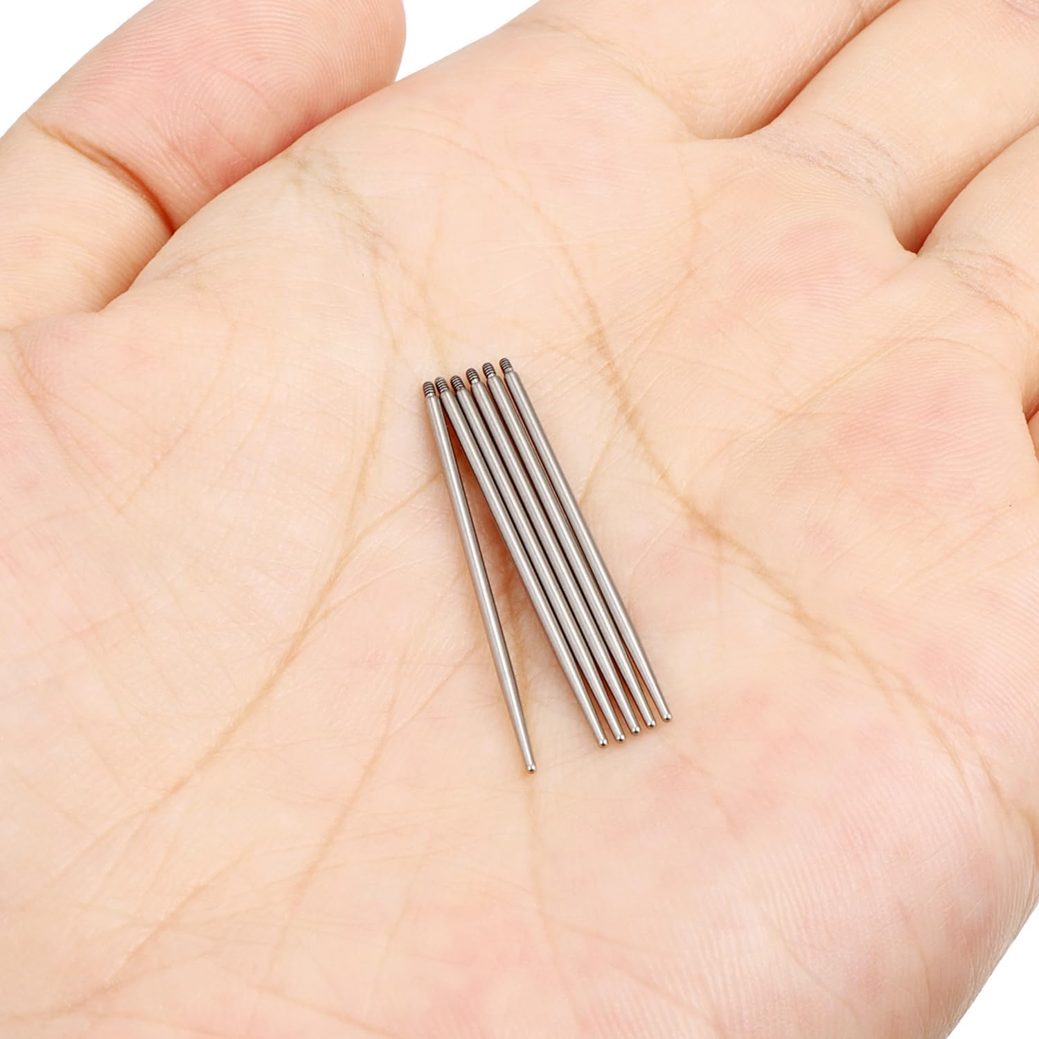 20G 18G 16G 14G ASTM F136 Titanium Piercing Taper Insertion Pin for Internally Threaded Septum Nose Lip Belly Rings Tragus Helix Cartilage Earrings Piercing Jewelry Taper Insertion Tool