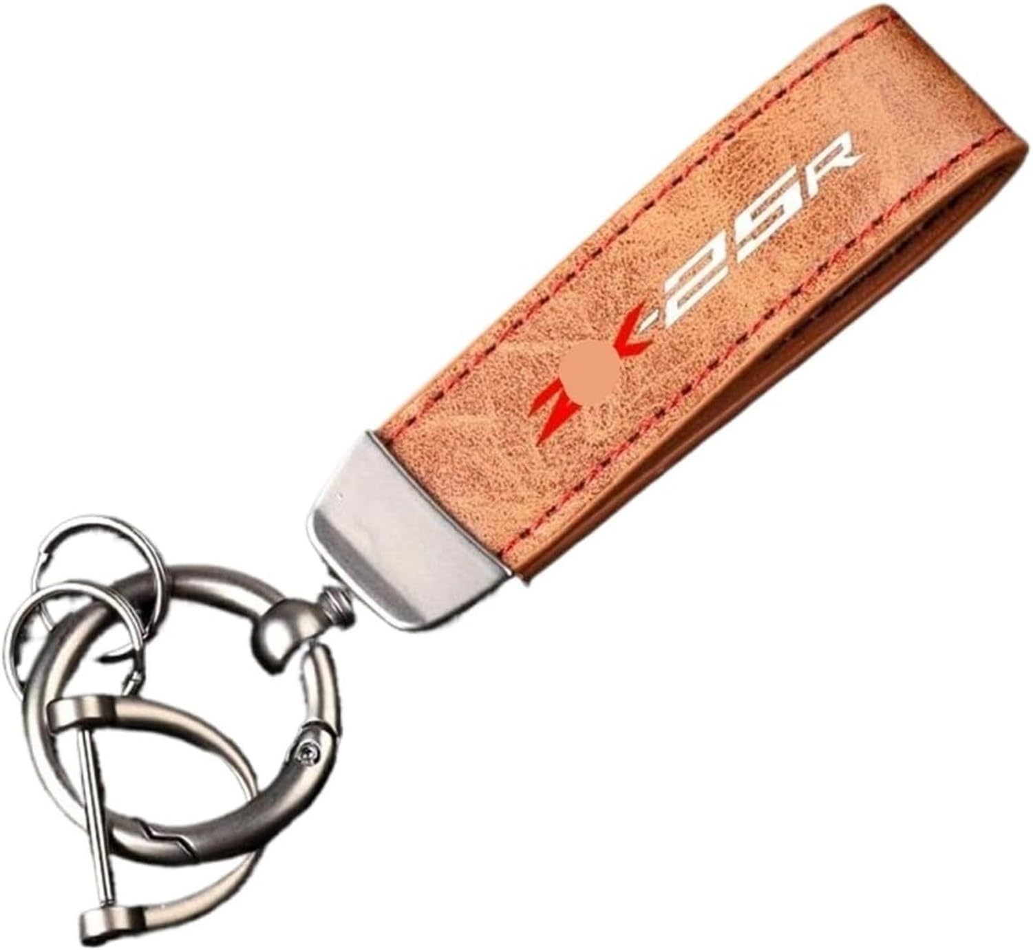 XIUNYIE Silicone Split Ring Keychain Key Pendant for Zx25r Zx-25r Motorcycle Accessories, D