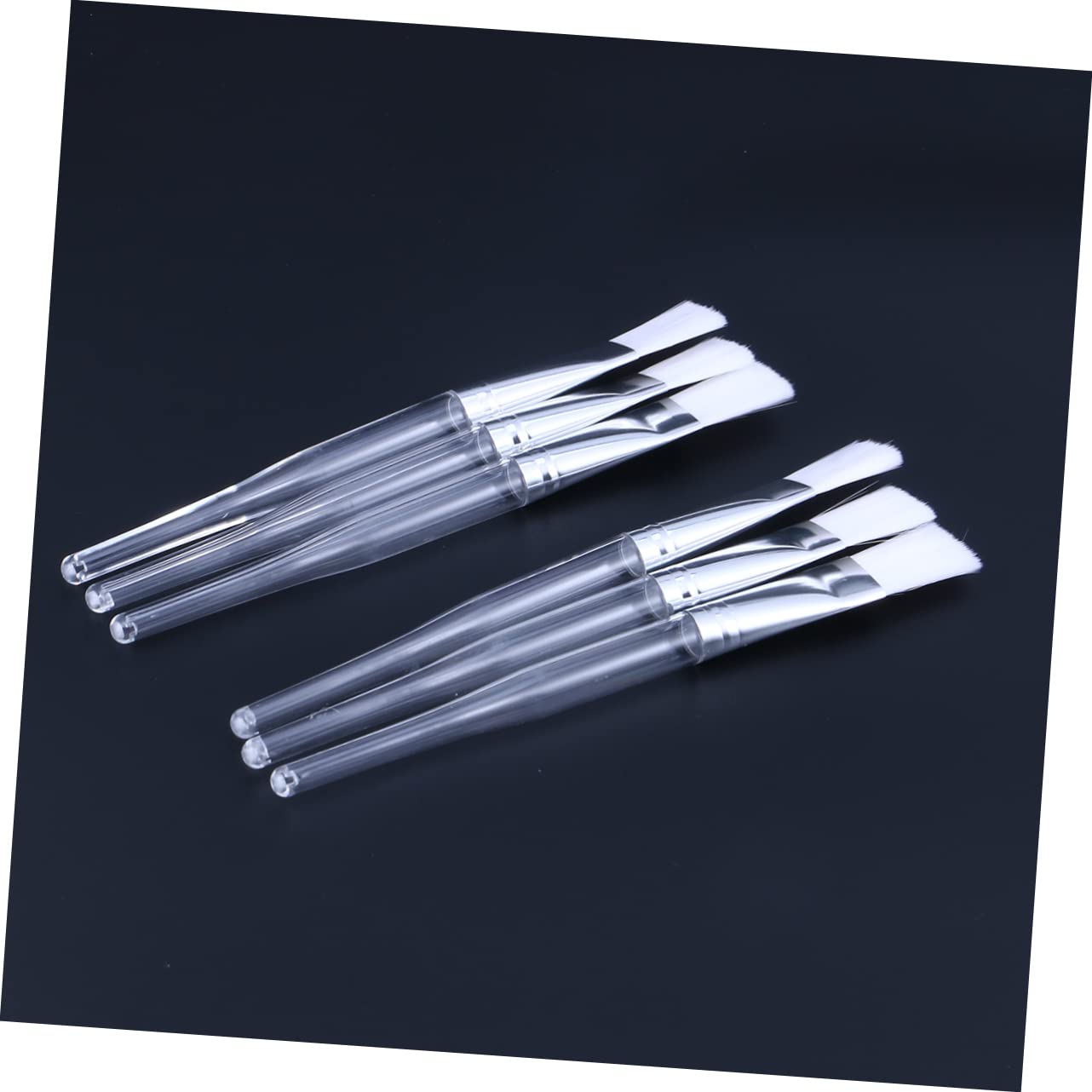 Ipetboom 192pièces Brosse Applicatrice Cristal Transparent Pour Masque Visage Outils Professionnels Pour Application De Masques Et Soins Peau
