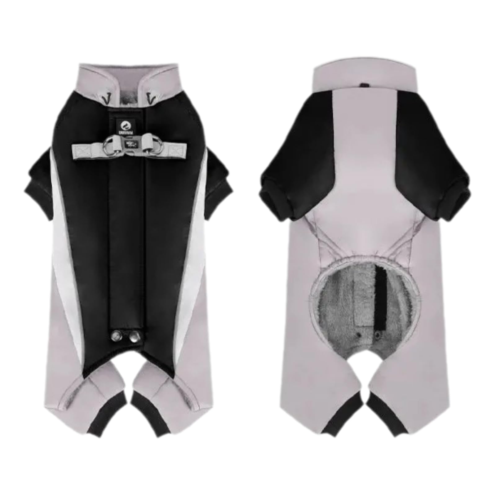 Veste de sécurité réfléchissante pour chien protégeant du froid et de la pluie fine en hiver