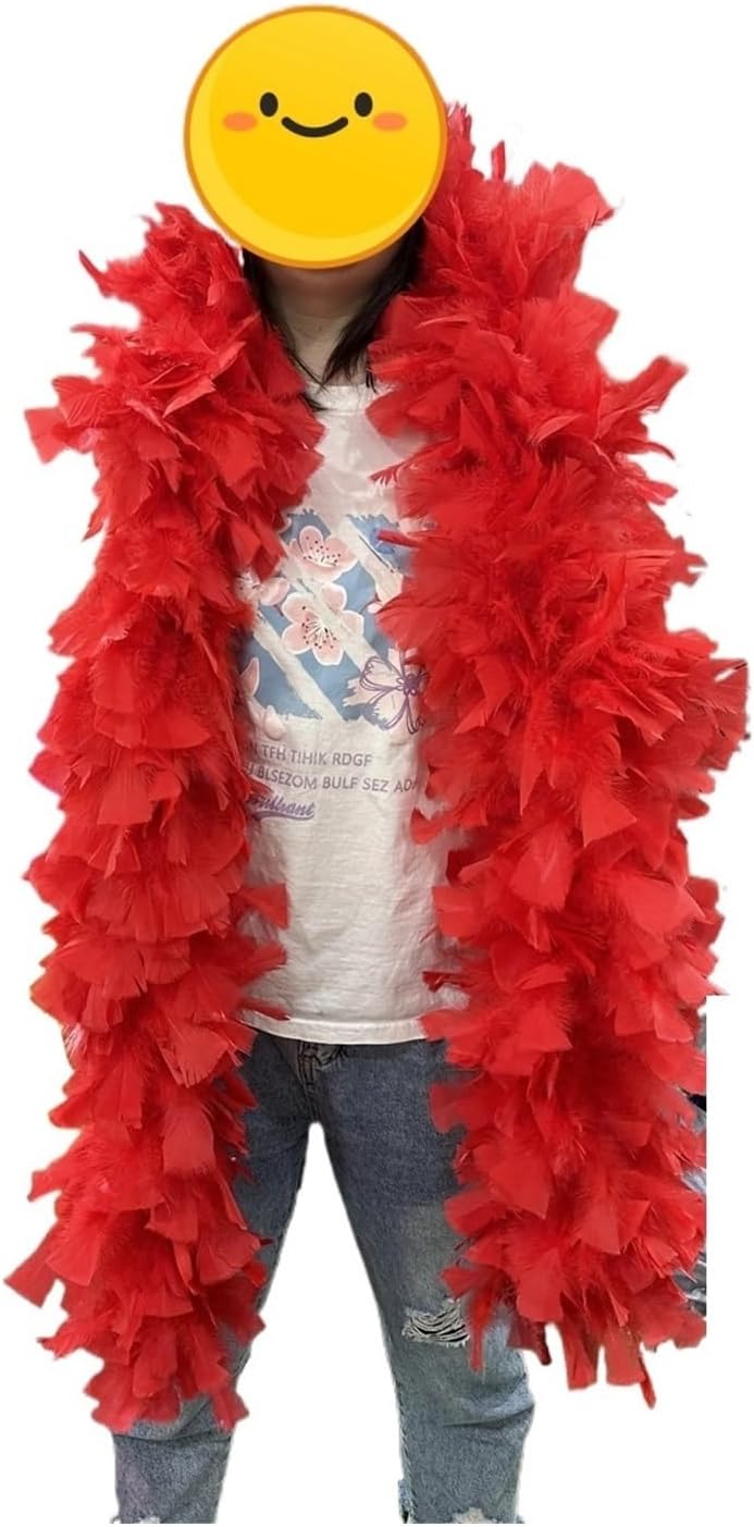 2Yards Feather Boa 200G Plumas Scarf Shawl for Wedding Party Dance Sewing Feather Decoratio