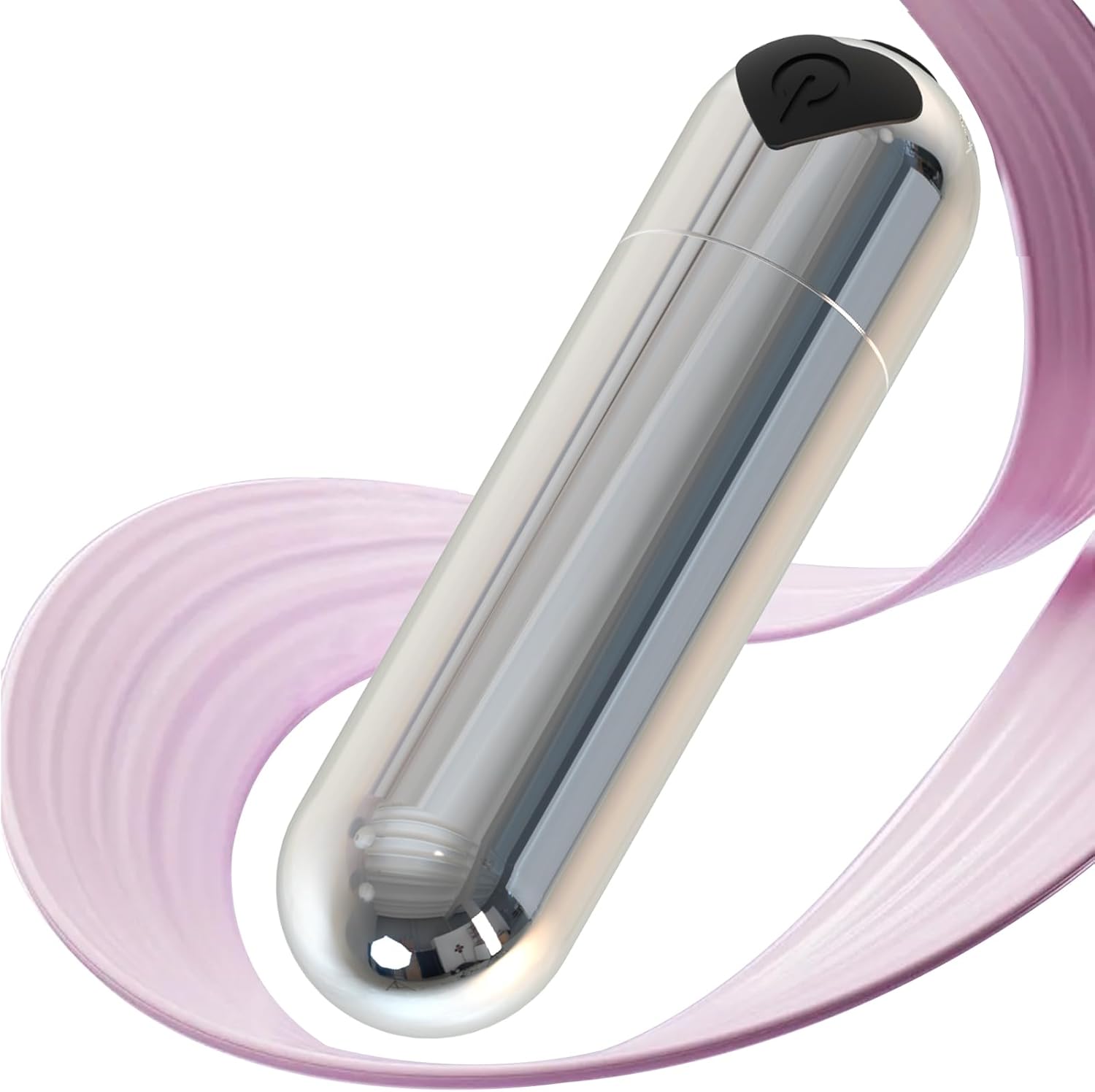 Mini Handheld Electric Back Massager Waterproof Quite Massager, Portable Massager for Back Neck Shoulder Body,Silver - Image 3