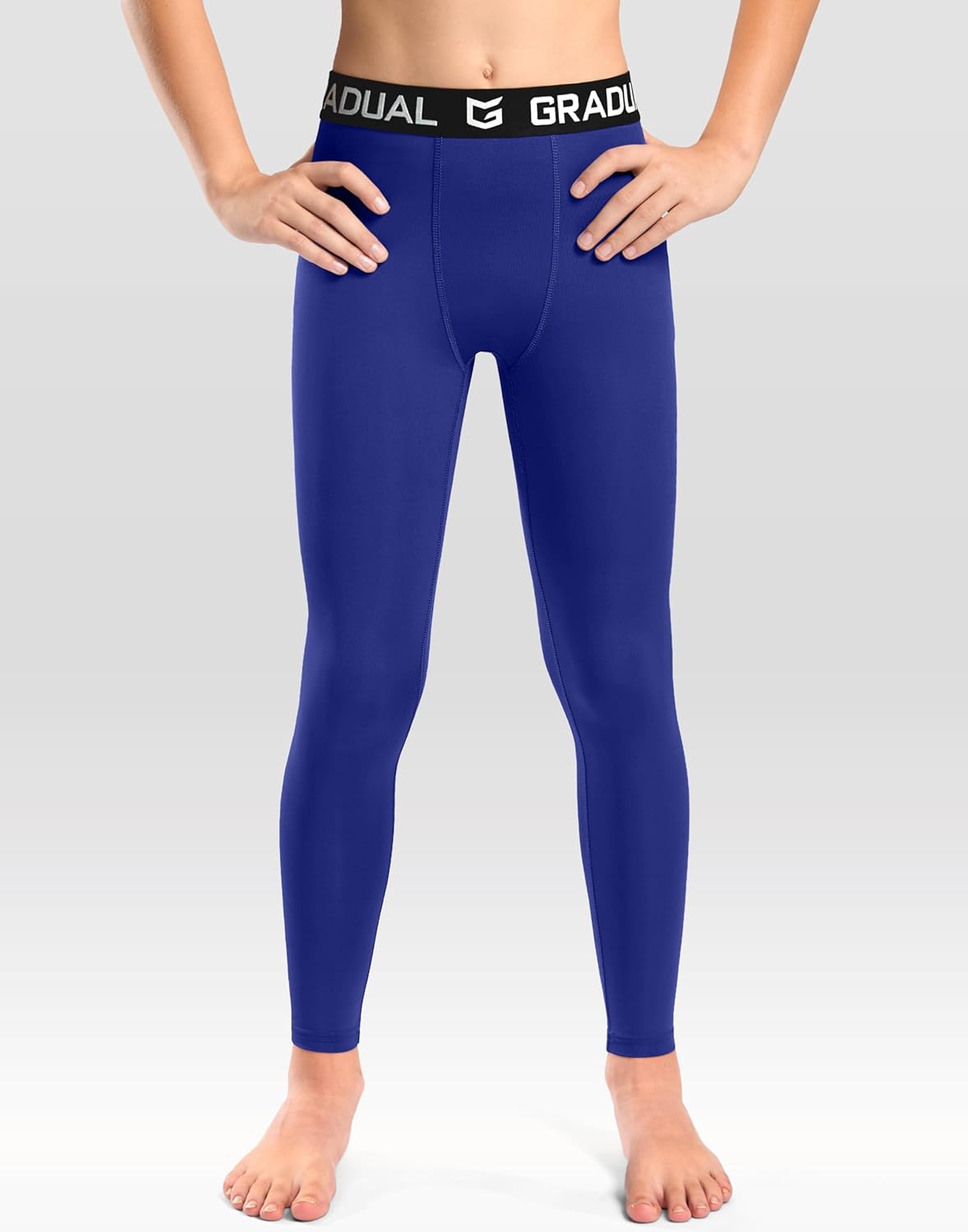 G Gradual Boys Compression Leggings Quick Dry Youth Basketball Football Pants Base Layer Sports Tights for Boys - Image 2