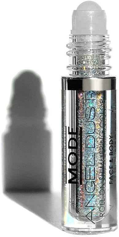 Mode Angel Dust Roll On Glitter, in A Trance, Holographic Rainbow Prism Sparkling High Performance 3D Loose Glitters for Face and Body, Spill Proof Bottle, Made in NY USA Mode Angel Dust Roll On Glitter, in A Trance, Holographic Rainbow Prism Sparkling High Performance 3D Loose Glitters for Face and Body, Spill Proof Bottle, Made in NY USA