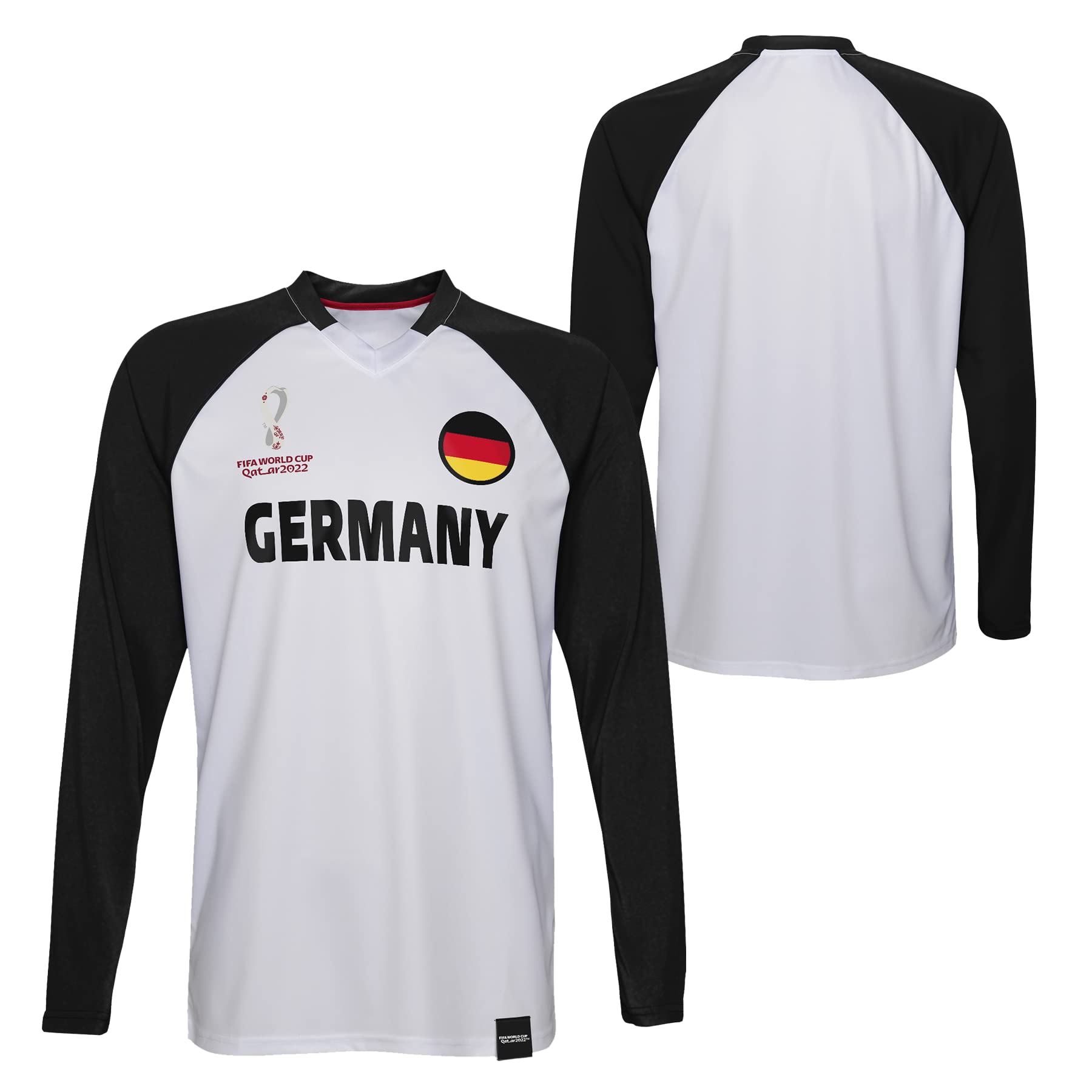 FIFA Herren Offizielle Wm 2022 Classic Long Sleeve - Deutschland T-Shirt (1er Pack) - 2