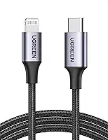 UGREEN Cabo Lightning Certificado pela MFi, 1m, Cabo USB C para Lightning Compatível com iPhone 14/14 Pro/14 Pro Max, iPhone 13/12/11/X/XR/XS/série 8, iPad 9, AirPods Pro, etc.