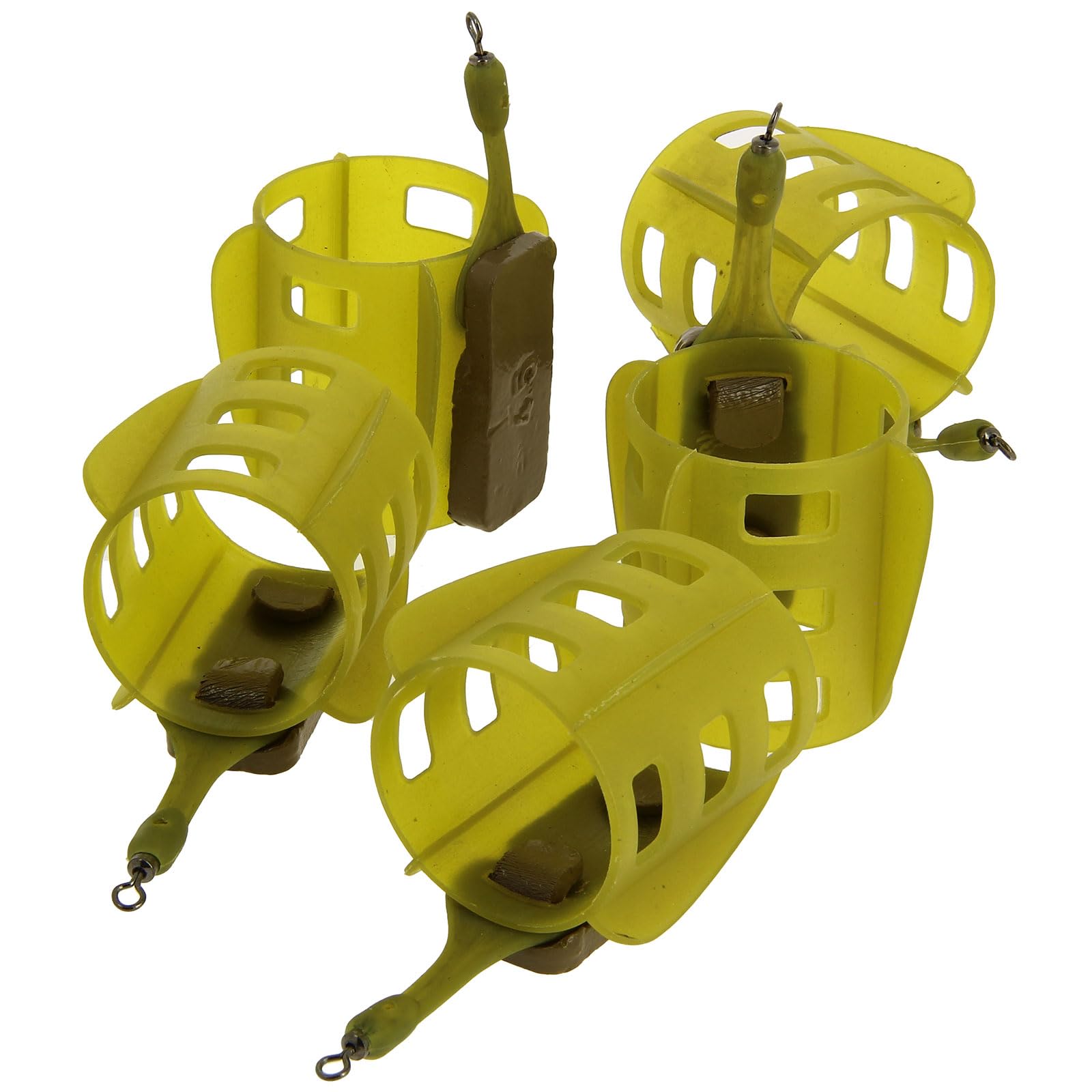 Fishing Feeders Open-End with Stabilising Fins, Accurate Casting GroundBait Feeder Release Ideal for Rivers & Lakes Coarse Match Fishing Bream Barbel Carp (10)