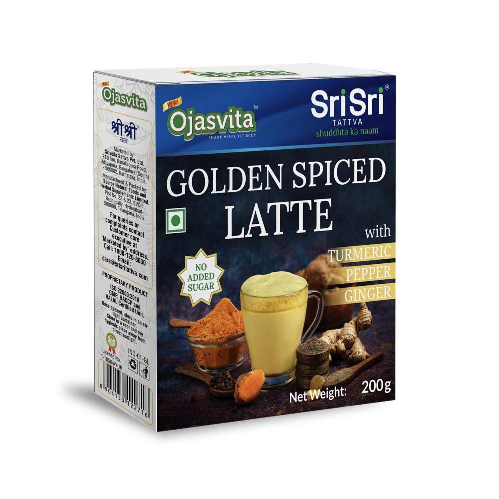 Golden Spiced Latte Ojasvita with Turmeric, Pepper and Ginger, 200g (B08MY3XH2G) Amazon Price History, Amazon Price Tracker