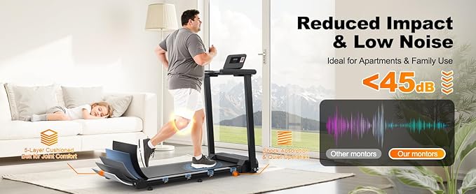 Caminadora Plegable con Manubrios 2.5HP, Capacidad 300 LBS miniatura 7