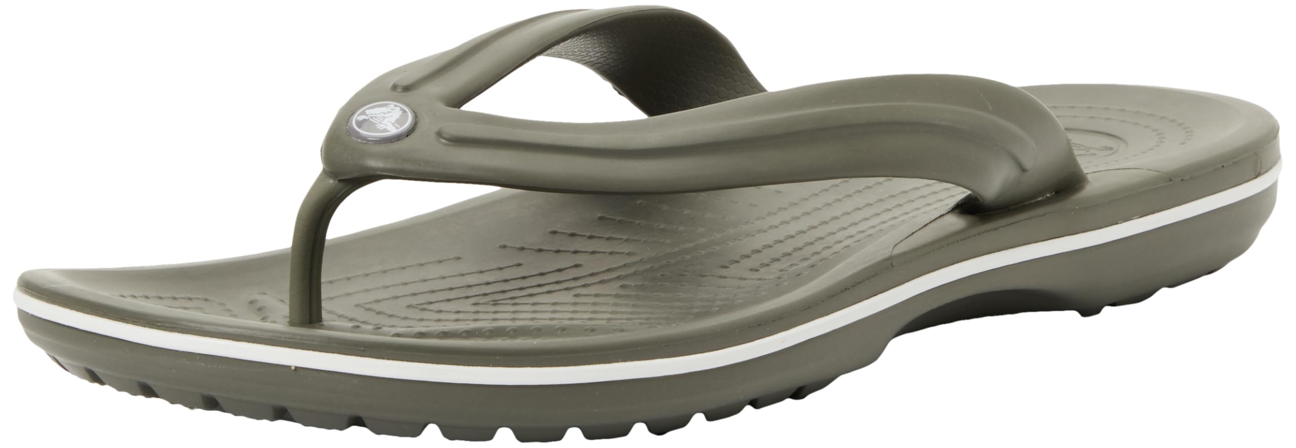 Crocs Chanclas unisex Crocband, color verde oliva polvoriento, talla 44, verde oliva, 43/44 EU